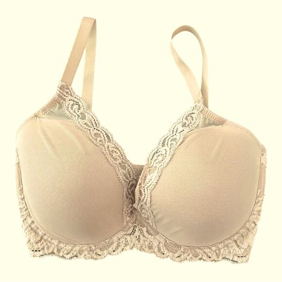 Natori Feathers Contour Plunge Bra 32G Cosmetic NWT - Picture 2 of 12